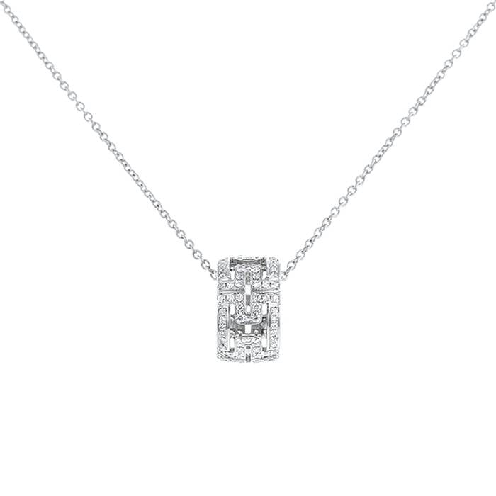 [Rosla Jewelry]PARENTESI NECKLACE SILVER DIAMOND