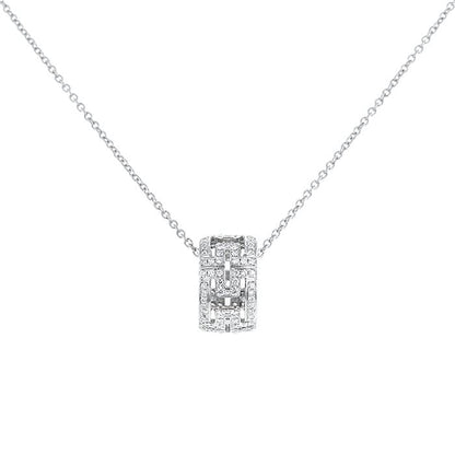 [Rosla Jewelry]PARENTESI NECKLACE SILVER DIAMOND