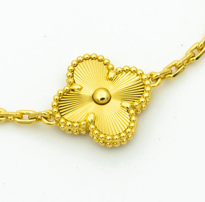 [Rosla Jewelry]CLOVER BRACELET 5 MOTIFS GOLD DIAMOND