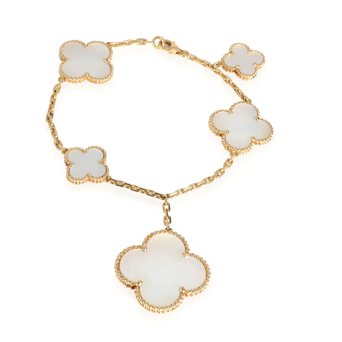 [Rosla Jewelry]MAGIC CLOVER MOP GOLD BRACELET 5 MOTIFS