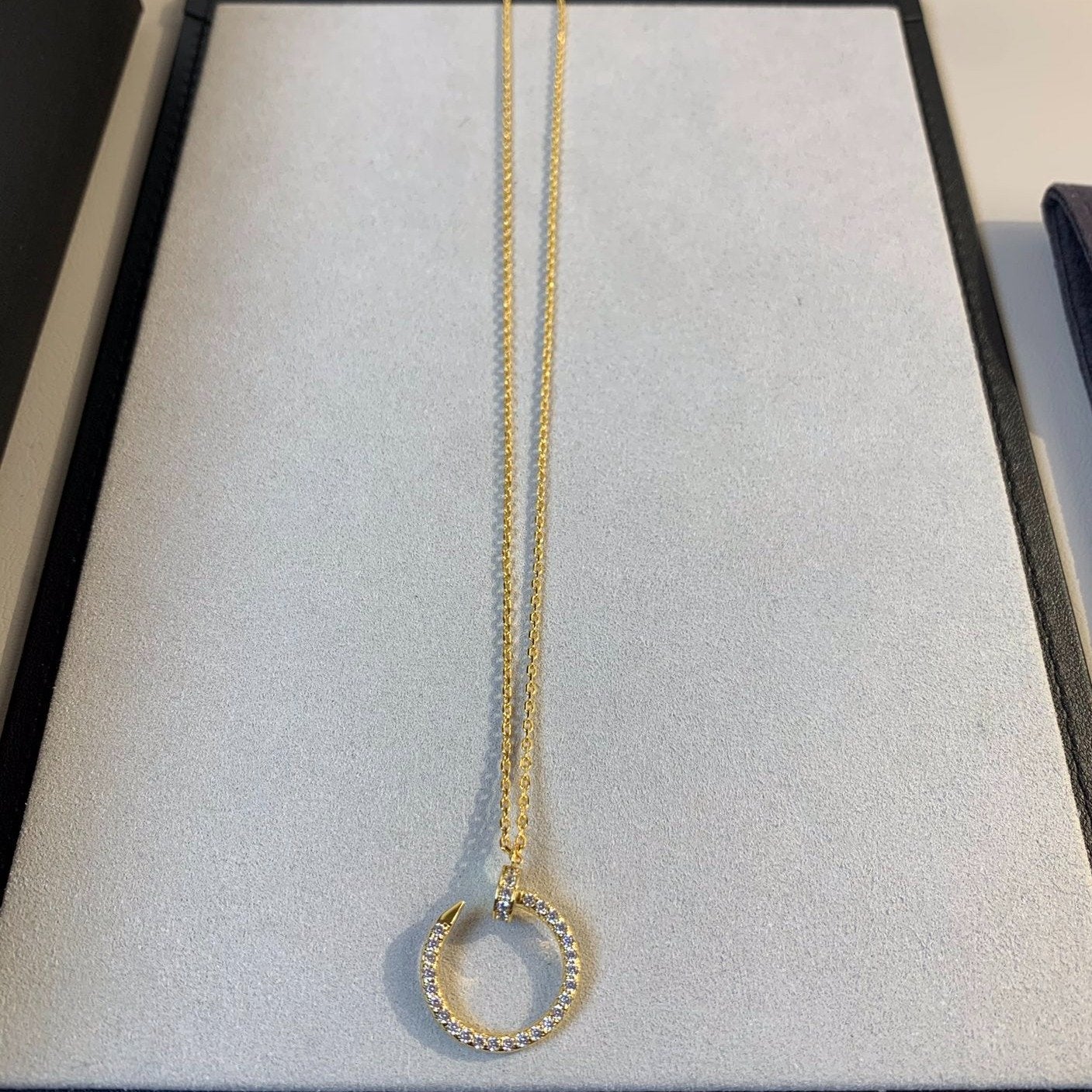 [Rosla Jewelry]JUSTE NECKLACE GOLD DIAMONDS