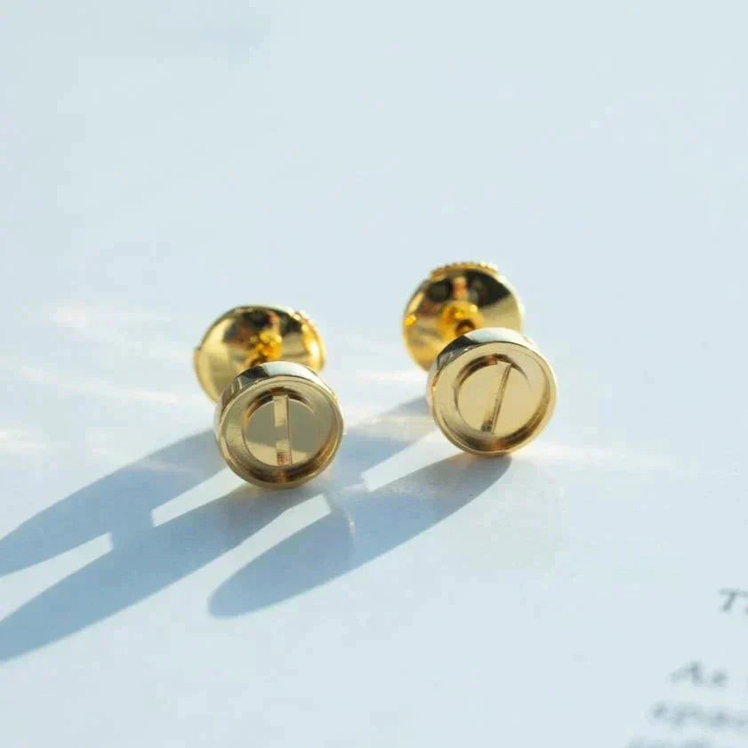 [Rosla Jewelry]LOVE EARRINGS GOLD 10MM