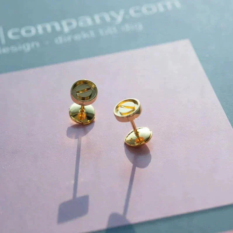 [Rosla Jewelry]LOVE EARRINGS GOLD 10MM