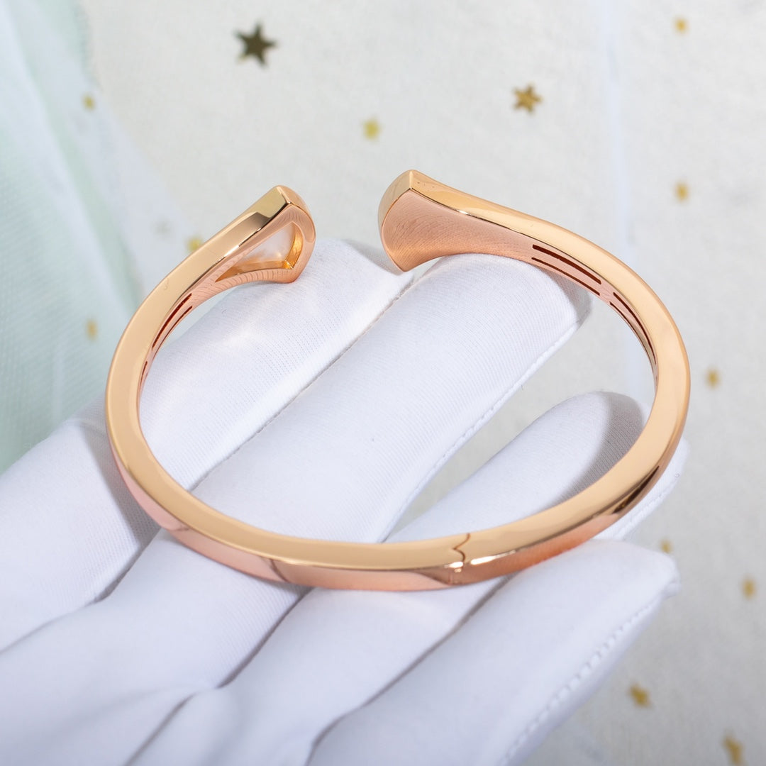 [Rosla Jewelry]DREAM BRACELET OPEN PINK GOLD MOP DIAMOND