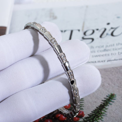 [Rosla Jewelry]SERPENTI BRACELET SILVER DIAMOND