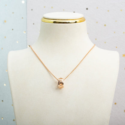 [Rosla Jewelry]PARENTESI NECKLACE PINK GOLD