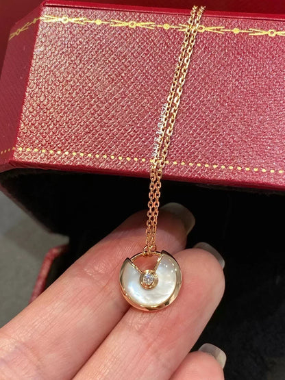 [Rosla Jewelry]AMULETTE ROSE GOLD MOP NECKLACE