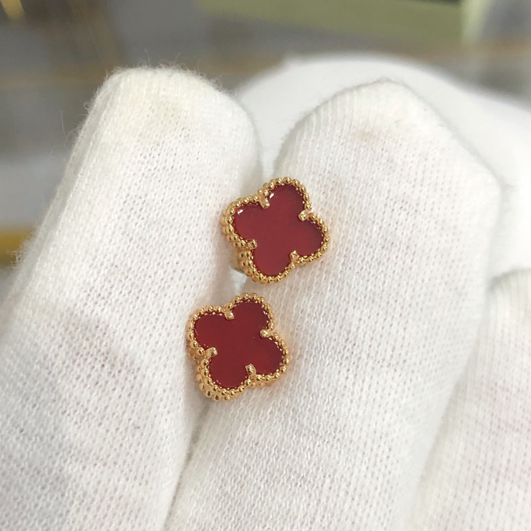 [Rosla Jewelry]CLOVER MINI GOLD EARRINGS