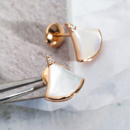 [Rosla Jewelry]DIVAS DREAM EARRINGS PINK GOLD