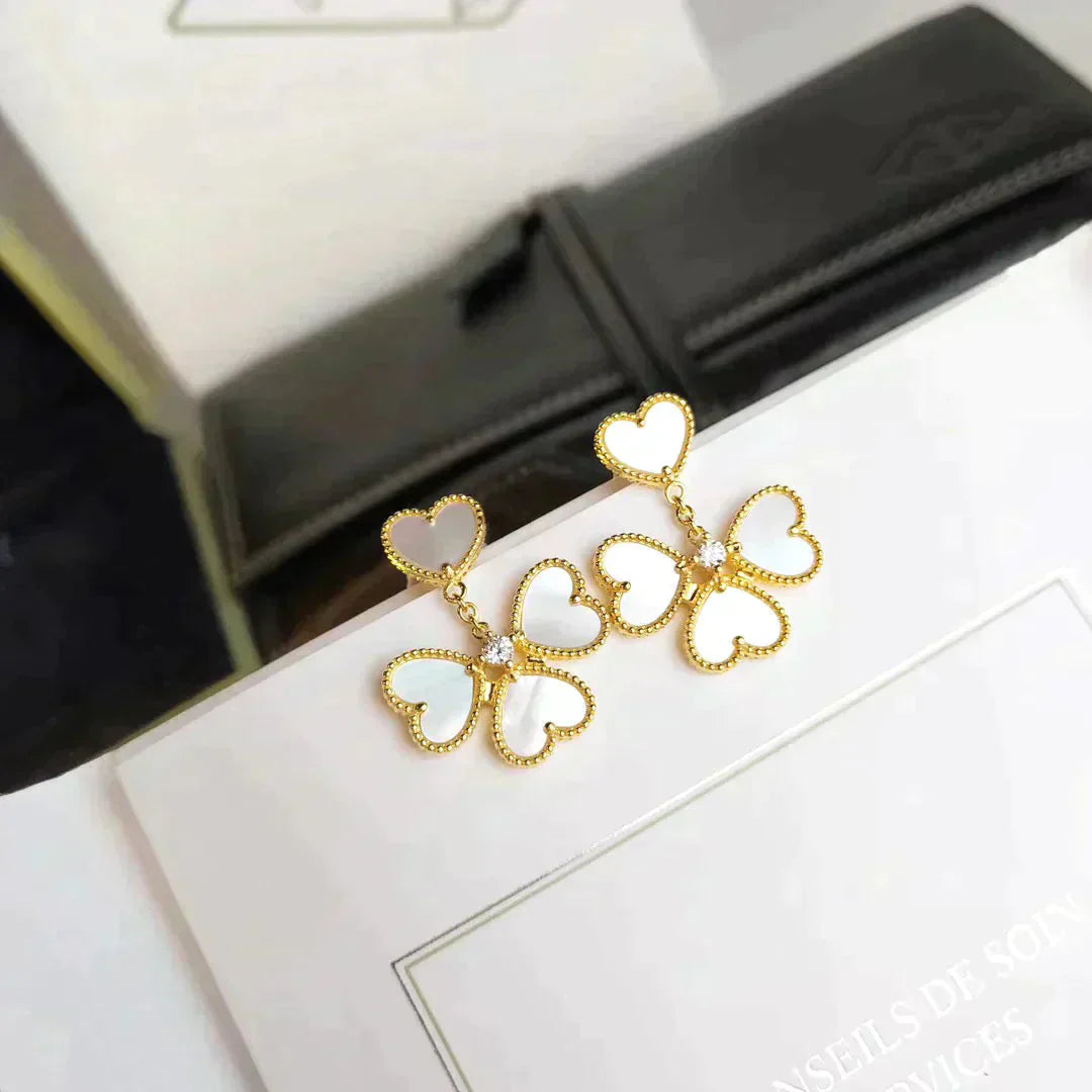 [Rosla Jewelry]CLOVER SWEET WHITE MOP EARRINGS