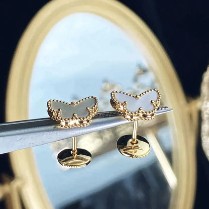 [Rosla Jewelry]SWEET BUTTERFLY MOP EARSTUDS