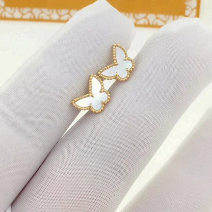 [Rosla Jewelry]SWEET BUTTERFLY MOP EARSTUDS