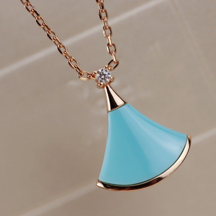 [Rosla Jewelry]DREAM NECKLACE TURQUOISE PINK GOLD