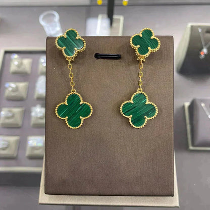 [Rosla Jewelry]CLOVER 2 MOTIFS  EARRINGS (MULTIPLE CHOICESC