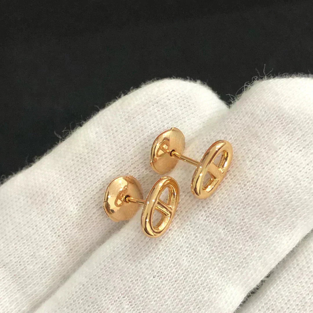 [Rosla Jewelry]CHAINE SMALL EARRINGS GOLD AND SILVER