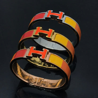 [Rosla Jewelry]H BRACELET ORANGE RAINBOW CERAMIC