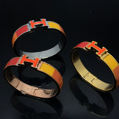 [Rosla Jewelry]H BRACELET ORANGE RAINBOW CERAMIC