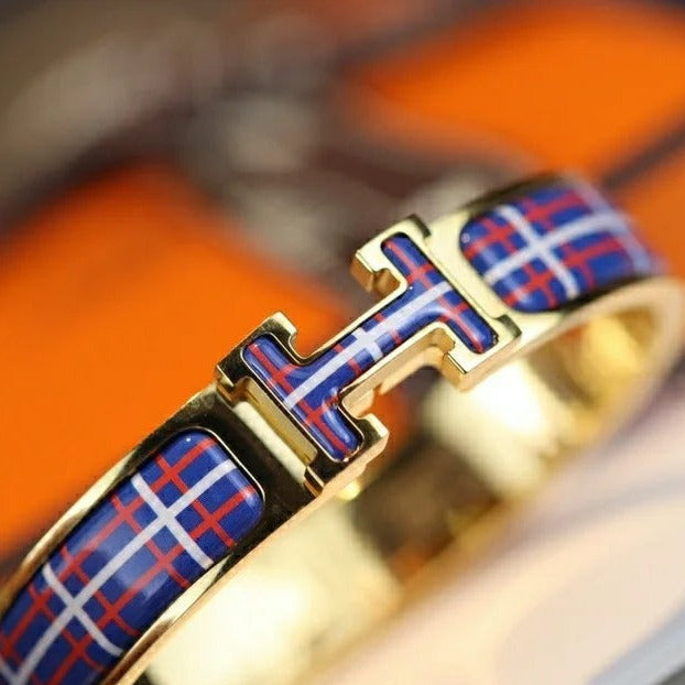 [Rosla Jewelry]H TARTAN BRACELET 12MM