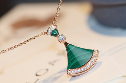 [Rosla Jewelry]DREAM NECKLACE MALACHITE DIAMOND