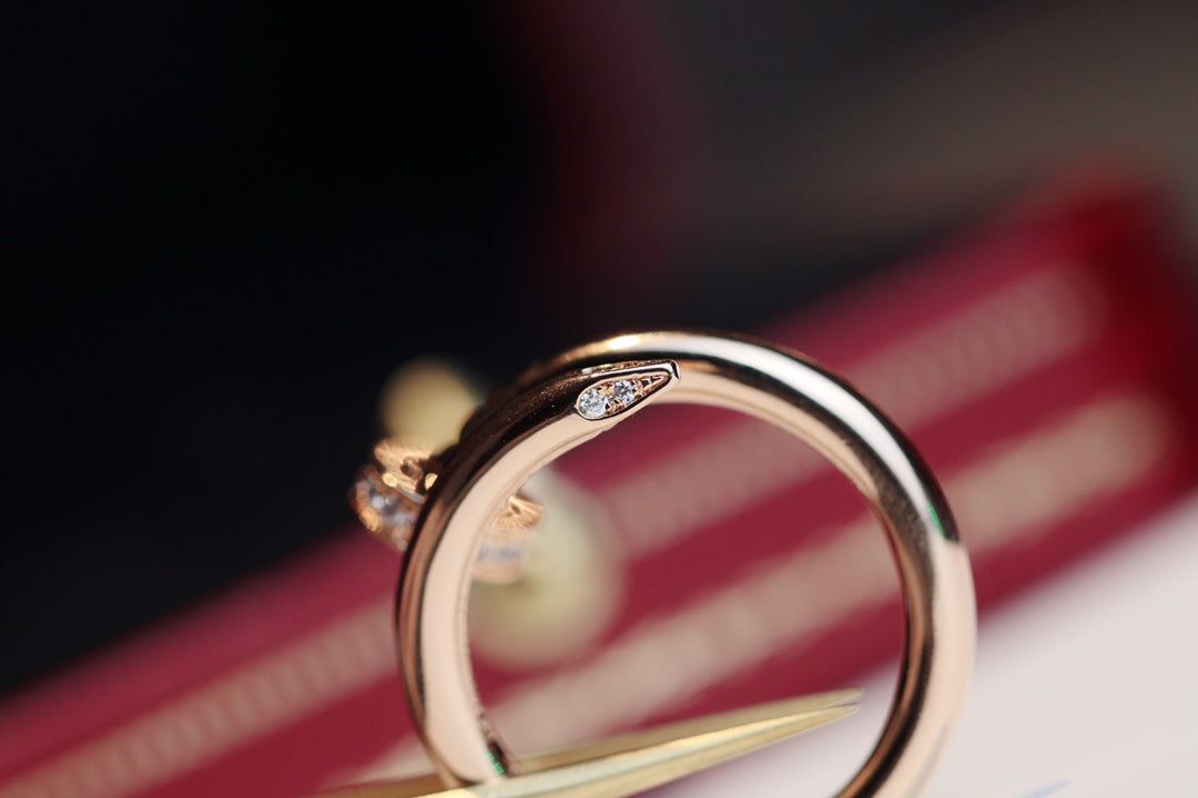 [Rosla Jewelry]JUSTE RING 2.65MM PINK GOLD DIAMOND