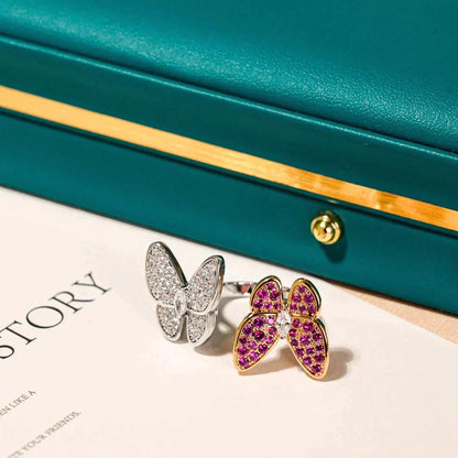 [Rosla Jewelry]TWIN BUTTERFLY DIAMOND RING