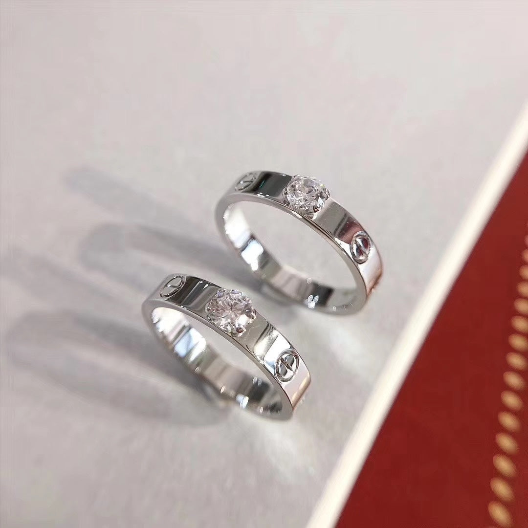 [Rosla Jewelry]LOVE RING 3.6MM 1 BIG DIAMOND