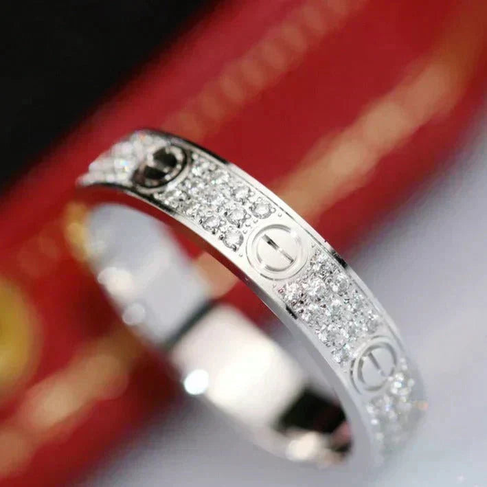 [Rosla Jewelry]LOVE RING 3.6MM DIAMOND PAVED