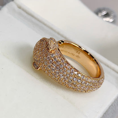 [Rosla Jewelry]PANTHERE PINK GOLD DIAMOND RING