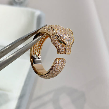 [Rosla Jewelry]PANTHERE PINK GOLD DIAMOND RING