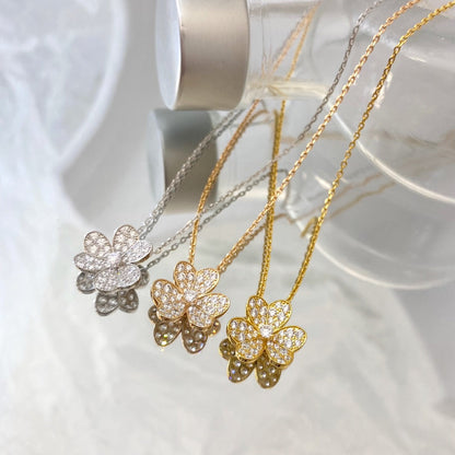 [Rosla Jewelry]FLOWER DIAMOND NECKLACE