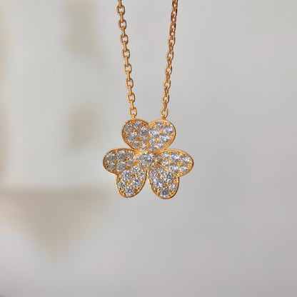 [Rosla Jewelry]FLOWER DIAMOND NECKLACE