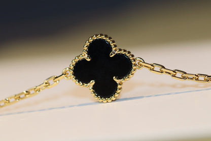 [Rosla Jewelry]CLOVER 20 MOTIFS ONYX ROSE GOLD