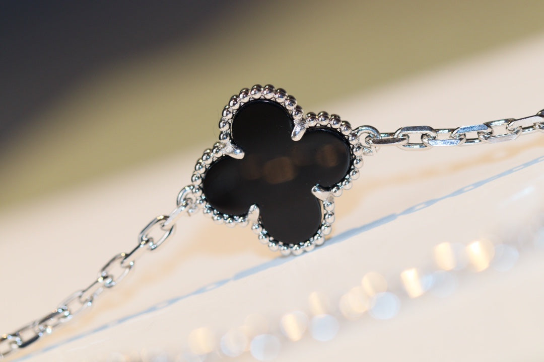 [Rosla Jewelry]CLOVER 20 MOTIFS ONYX DIAMOND SILVER