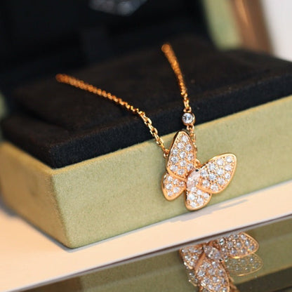 [Rosla Jewelry]BUTTERFLY DIAMOND NECKLACE