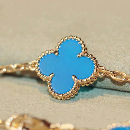 [Rosla Jewelry]CLOVER 20 MOTIFS TURQUOISE GOLD