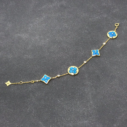 [Rosla Jewelry]STAR AND SUN TURQUOISE 4 MOTIFS 3 DIAMONDS