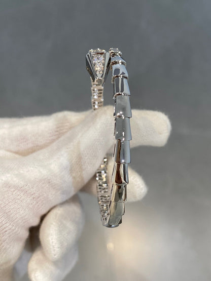 [Rosla Jewelry]SERPENTI BRACELET DIAMONDS SILVER