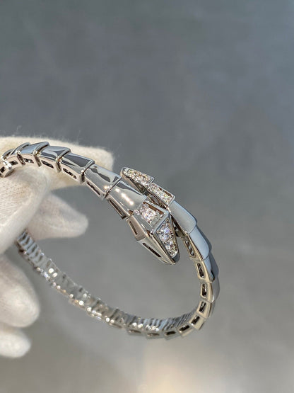 [Rosla Jewelry]SERPENTI BRACELET DIAMONDS SILVER