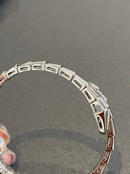 [Rosla Jewelry]SERPENTI BRACELET DIAMONDS SILVER