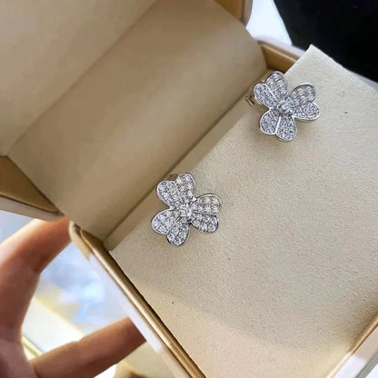 [Rosla Jewelry]CLOVER COMOS DIAMOND EARRINGS SILVER