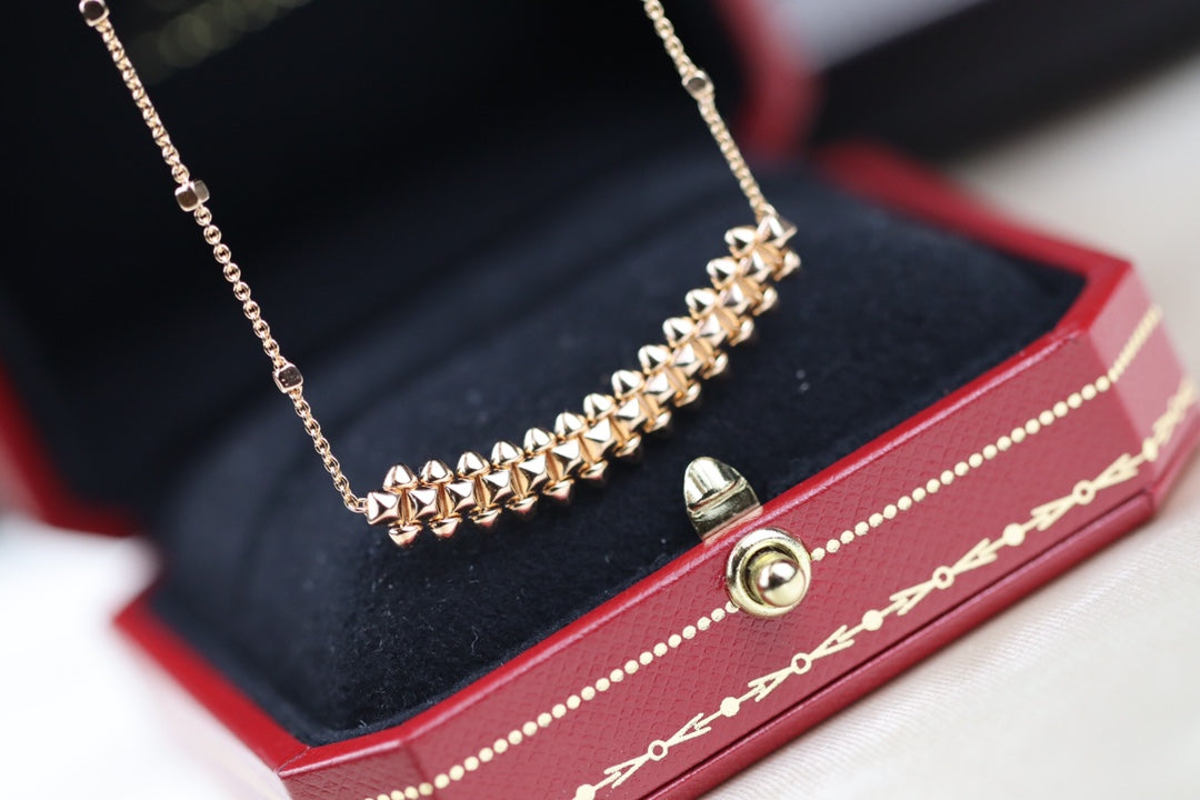 [Rosla Jewelry]CLASH PINK GOLD NECKLACE