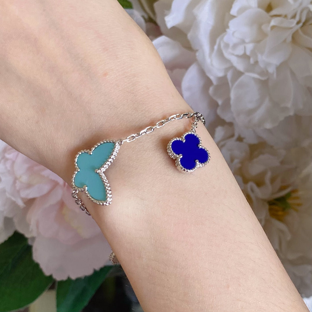 [Rosla Jewelry]LUCKY SPRING SILVER BRACELET 4 MOTIF