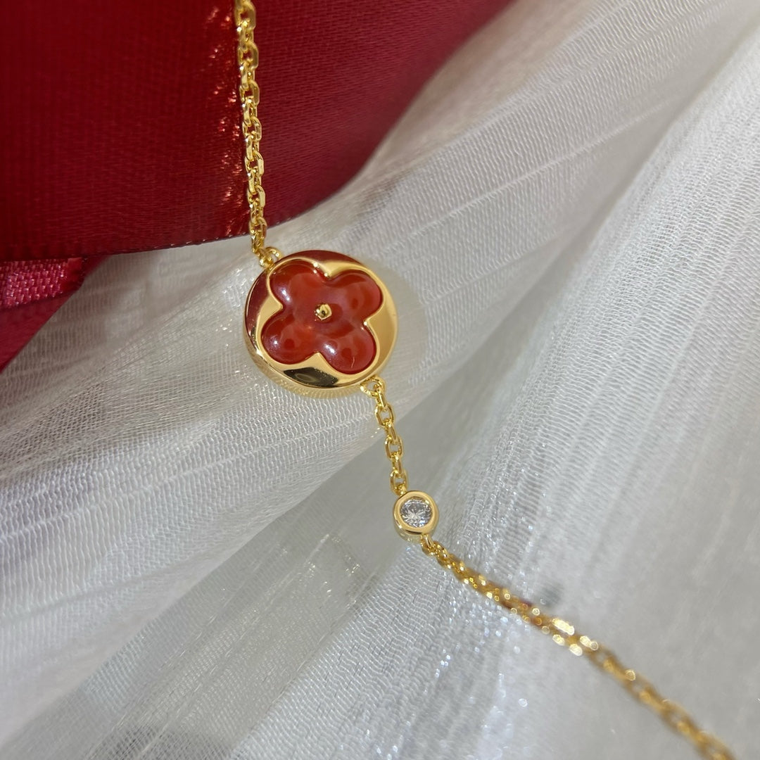 [Rosla Jewelry]SUN PEDANT CARNELIAN BRACELET