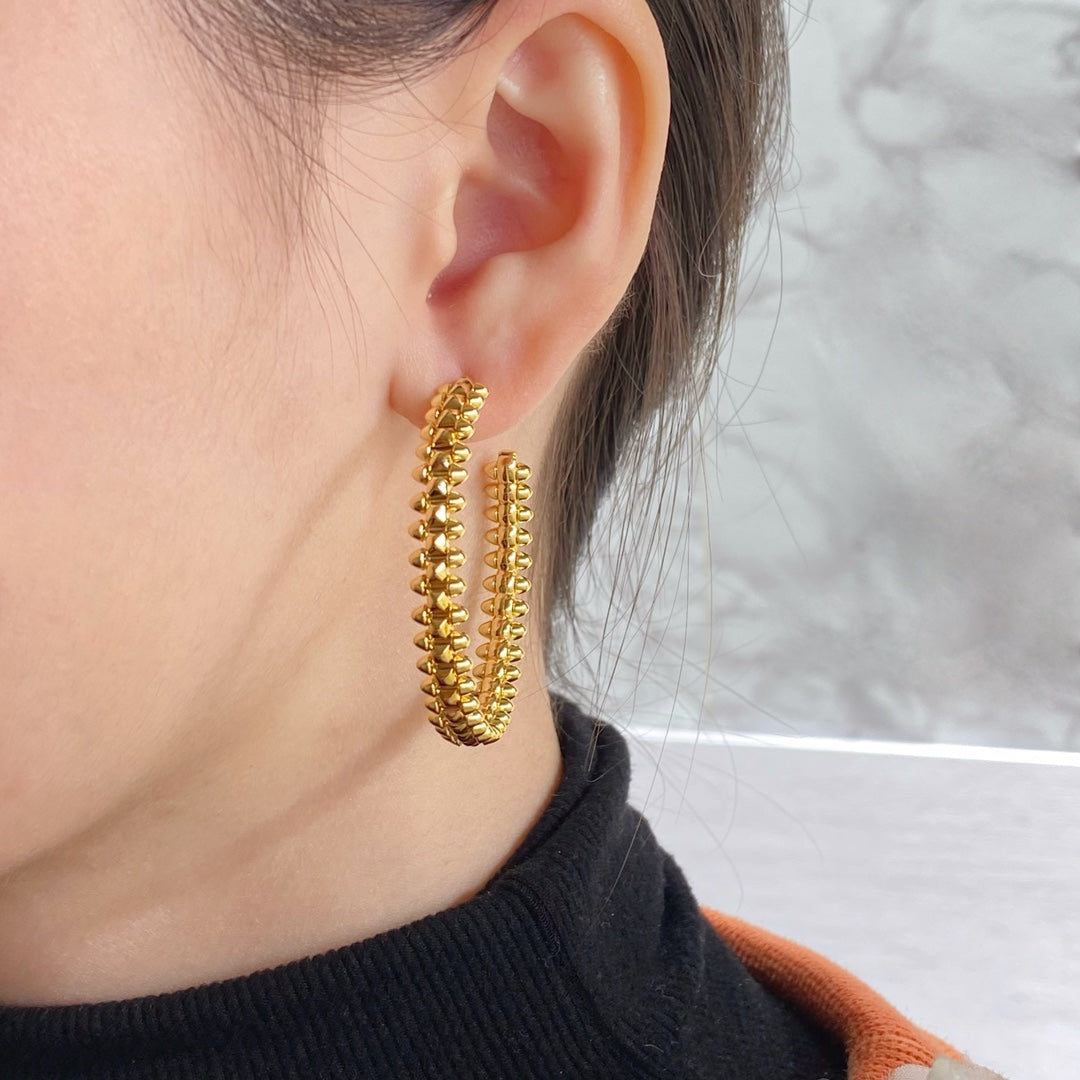 [Rosla Jewelry]CLASH HOOP EARRINGS