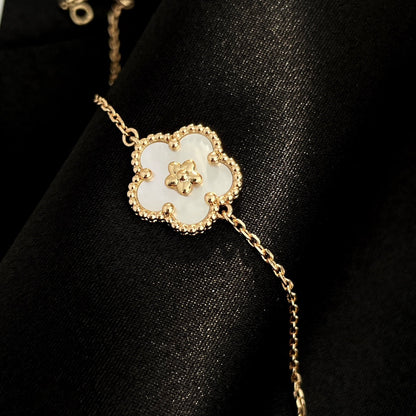 [Rosla Jewelry]LUCKY SPRING ROSE GOLD MOP BRACELET