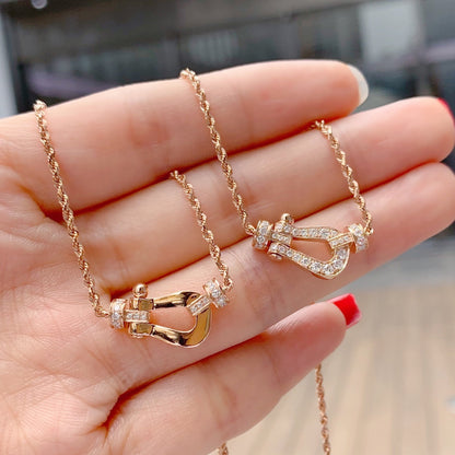 [Rosla Jewelry]FORCE 10 PINK GOLD DIAMOND NECKLACE