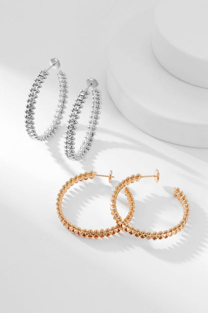 [Rosla Jewelry]CLASH HOOP EARRINGS