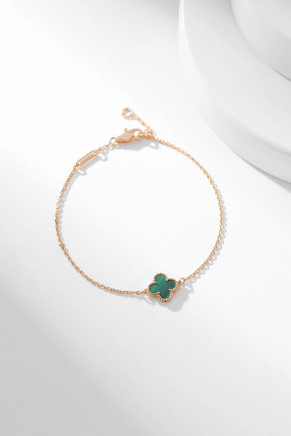 [Rosla Jewelry]CLOVER BRACELET MALACHITE 1 MOTIF