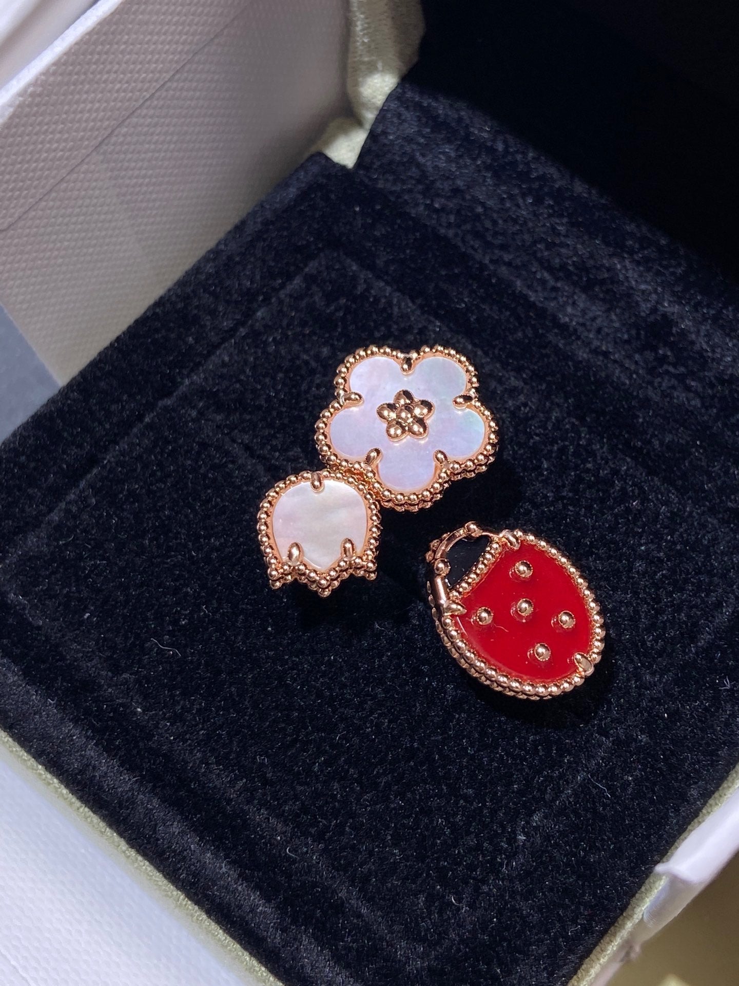 [Rosla Jewelry]LUCKY 3 MOTIF ROSE GOLD RING