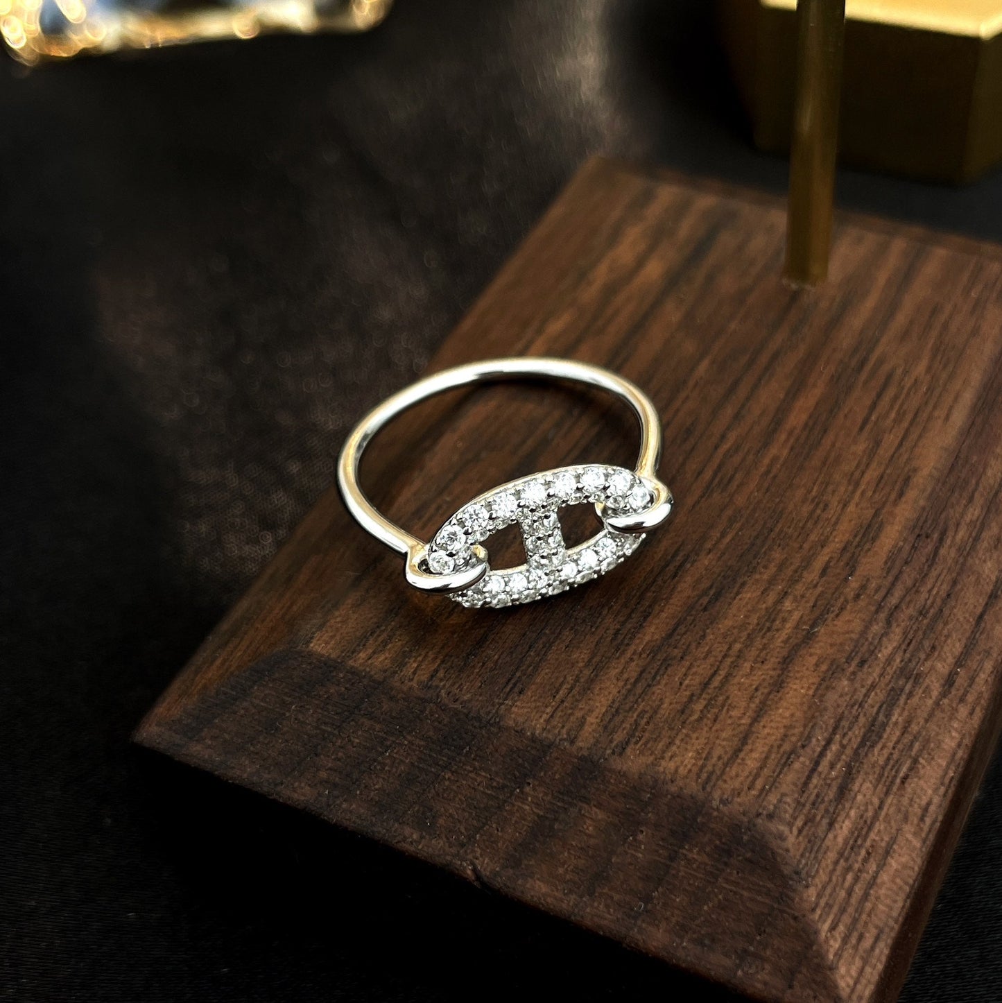 [Rosla Jewelry]RONDE SMALL SILVER DIAMOND RING